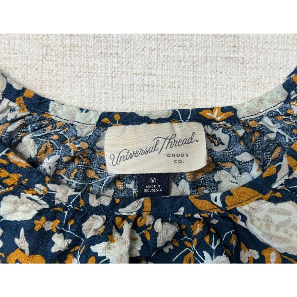 Universal Thread Floral Long-Sleeve Blouse- Women's Medium - Picture 3 of 6